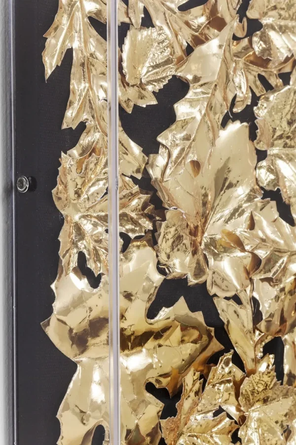 KARE Design Wanddecoratie Gold Leaf 120x120cm
