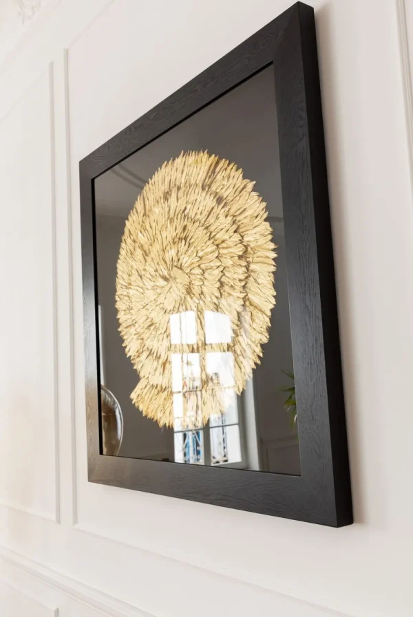 KARE Design Wanddecoratie Golden Snail 120x120cm