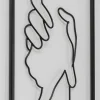 KARE Design Wanddecoratie Hand In Hand 25x70cm