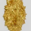 KARE Design Wanddecoratie Lion Head Gold 90x100cm