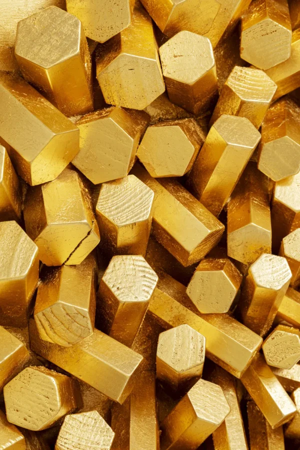 KARE Design Wanddecoratie Mikado Gold 120x120cm