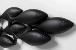 KARE Design Wanddecoratie School Of Tuna Black 181x41cm