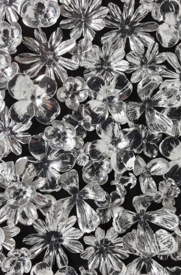 KARE Design Wanddecoratie Silver Flower 100x100cm