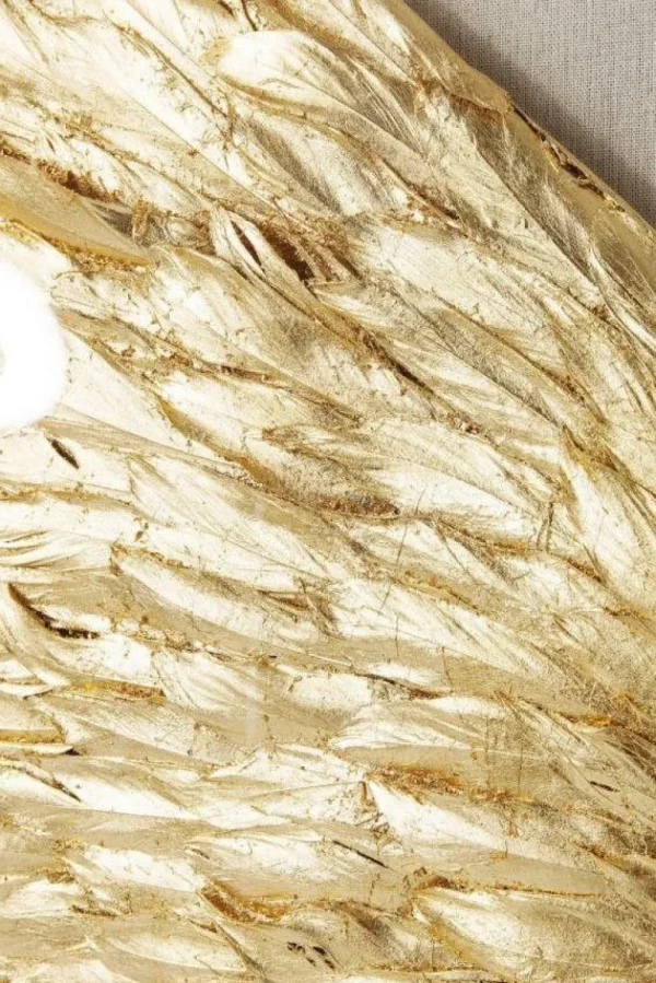 KARE Design Wanddecoratie Wings Goud-Wit 120x120cm