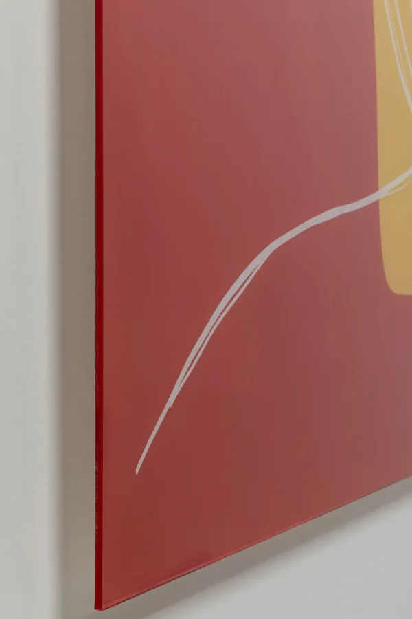 KARE Design Wandfoto Art Face Red 100x100cm