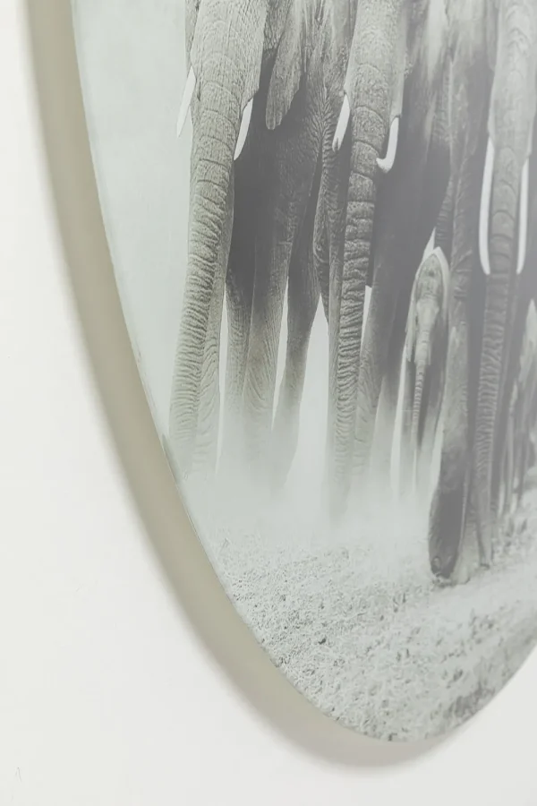 KARE Design Wandfoto Elephant Walk Ø120cm