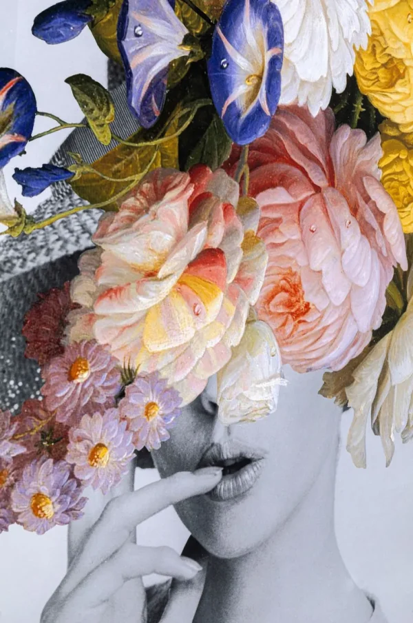 KARE Design Wandfoto Flower Lady Pastel 152x117cm