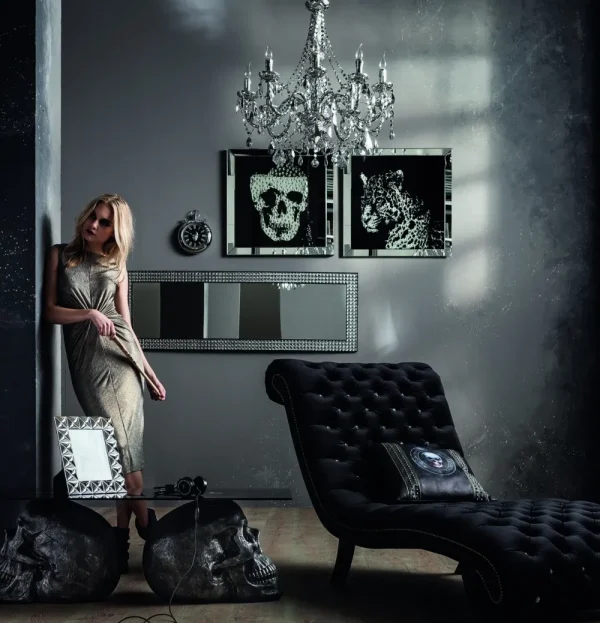 KARE Design Wandfoto Skull 100x100cm