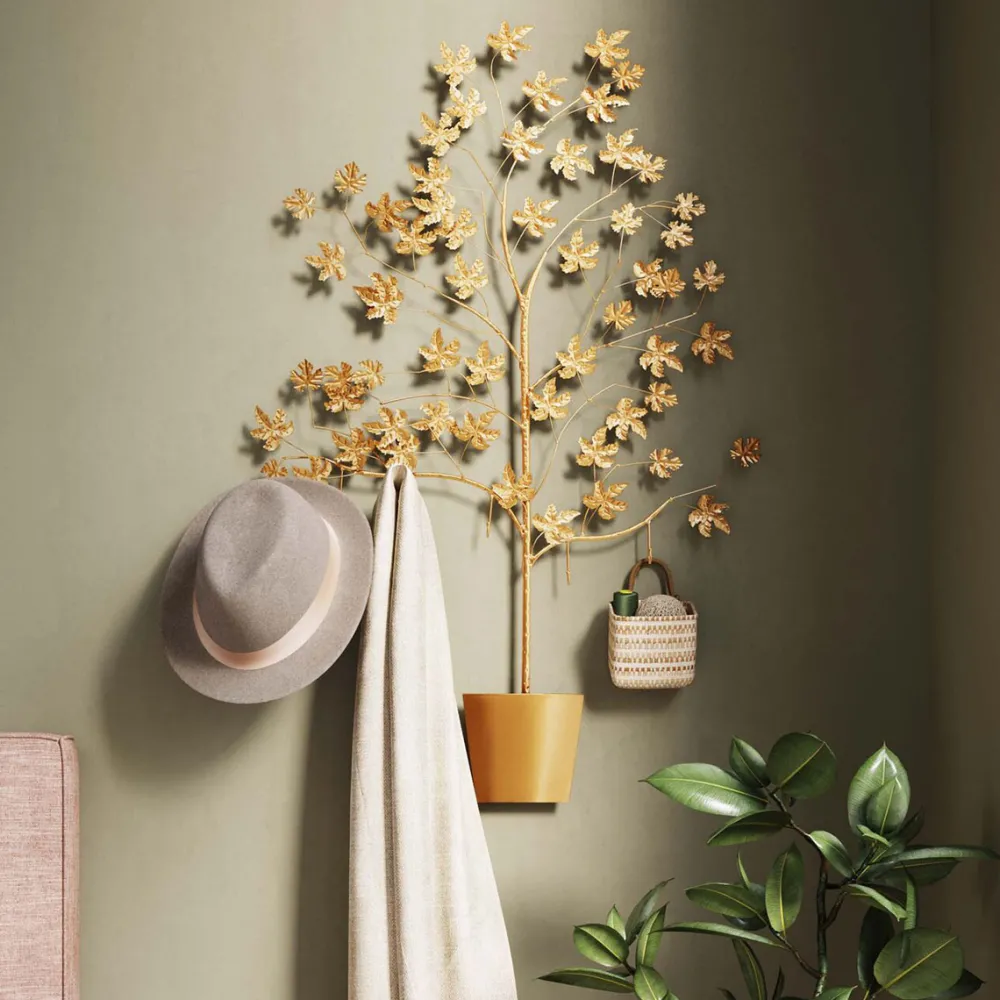 wandkapstok_leafline_gold_cm_0.webp KARE Design Wandkapstok Leafline Gold 93cm