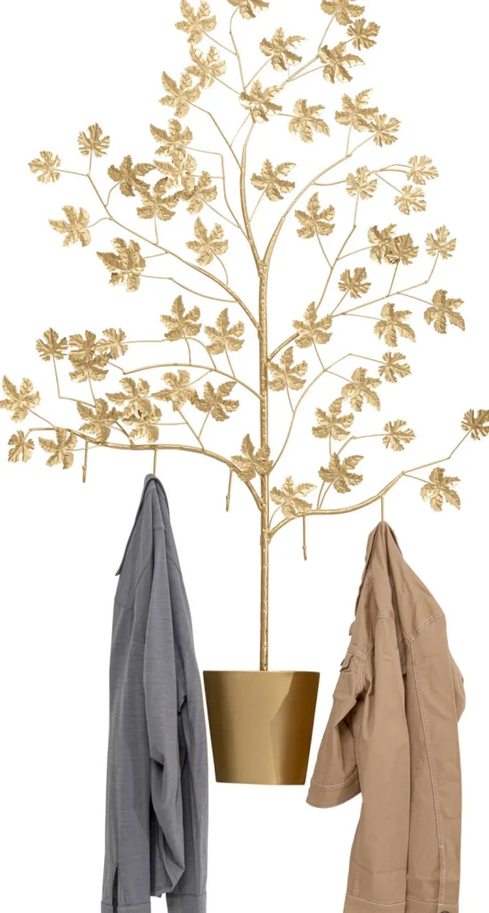 KARE Design Wandkapstok Leafline Gold 93cm