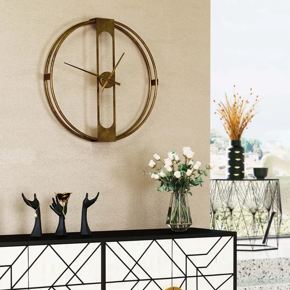 wandklok_clip_goud_cm_0-1.webp KARE Design Wandklok Clip Goud Ø60cm