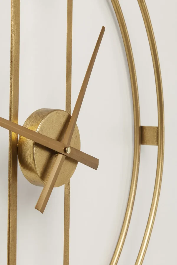 KARE Design Wandklok Clip Goud Ø60cm