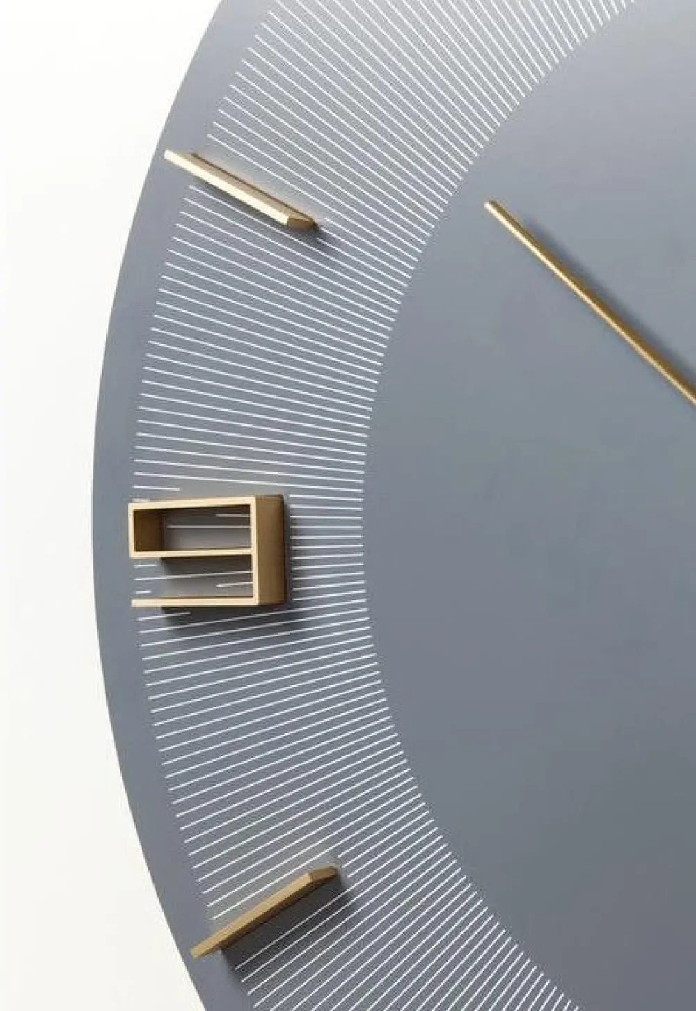 wandklok_leonardo_grijsgoud_2.webp KARE Design Wandklok Leonardo Grijs-Goud