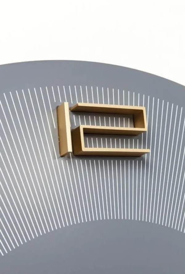 KARE Design Wandklok Leonardo Grijs-Goud