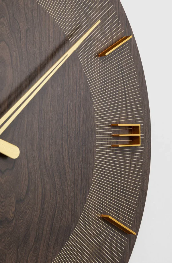 KARE Design Wandklok Levi Bruin Ø60cm