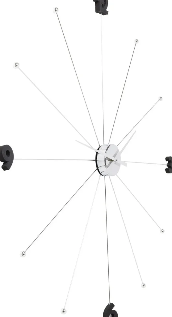 KARE Design Wandklok Like Umbrella Chroom