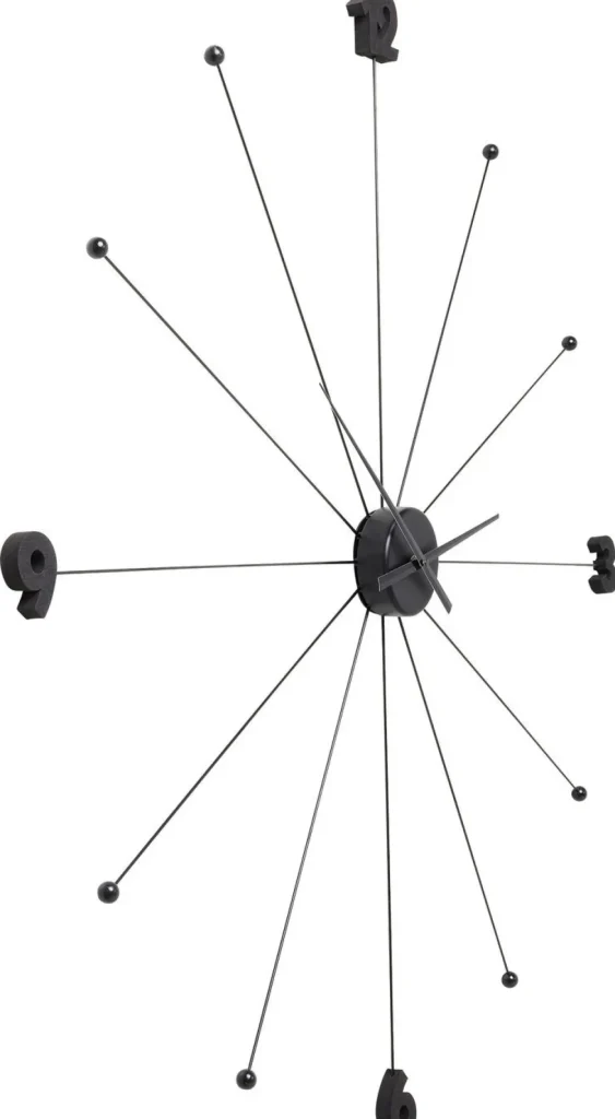 KARE Design Wandklok Like Umbrella Zwart
