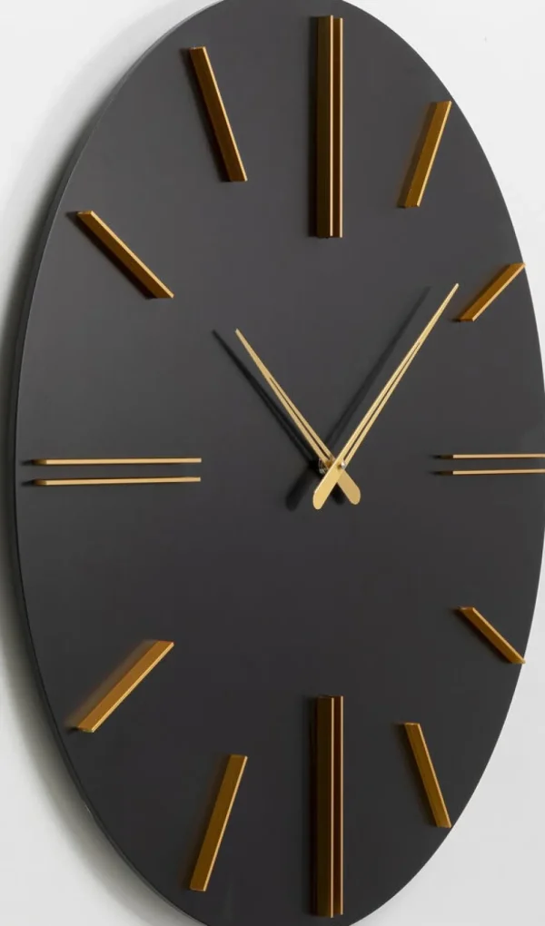 KARE Design Wandklok Luca Black Ø70cm