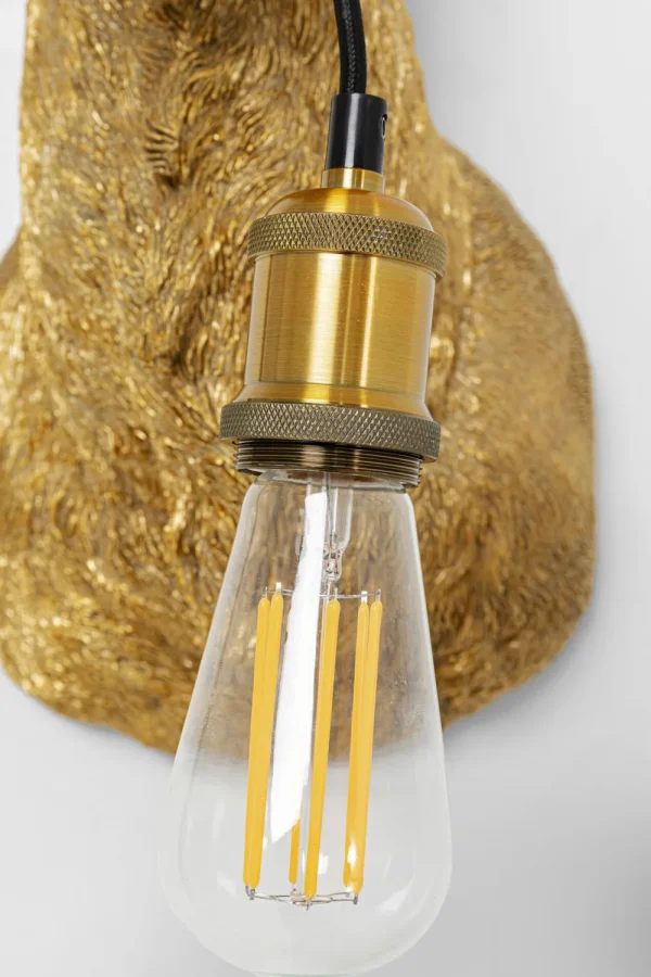 KARE Design Wandlamp Animal Goat Gold 45x74cm