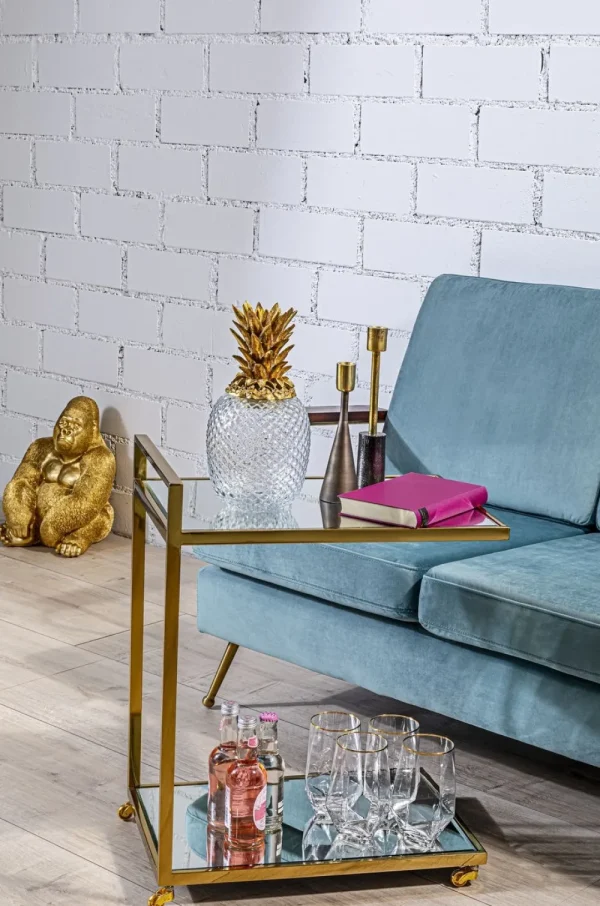 KARE Design Waterglas Diamond Goud Rim