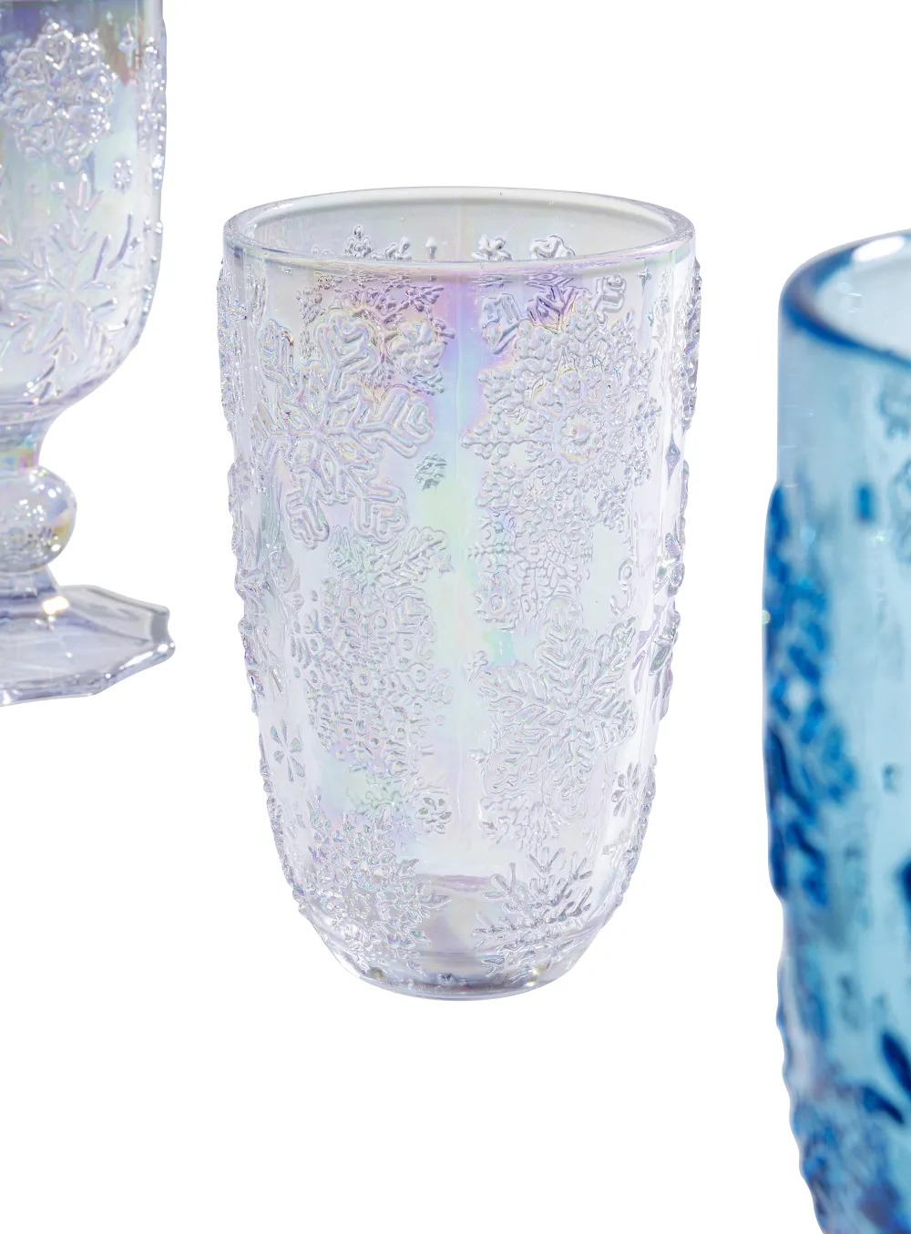 KARE Design Waterglas Ice Flowers Colore