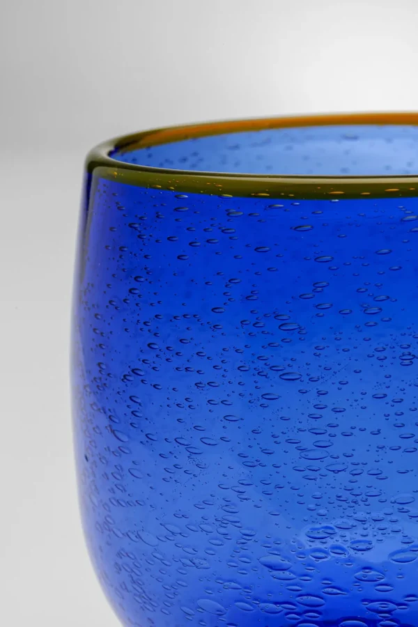 KARE Design Wijnglas Bubbles Blauw