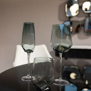 KARE Design Wijnglas Diamond Smoke