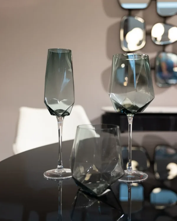 KARE Design Wijnglas Diamond Smoke