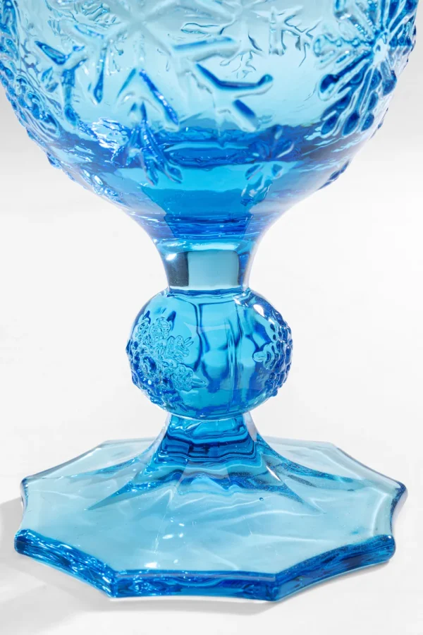 KARE Design Wijnglas Ice Flowers Blue