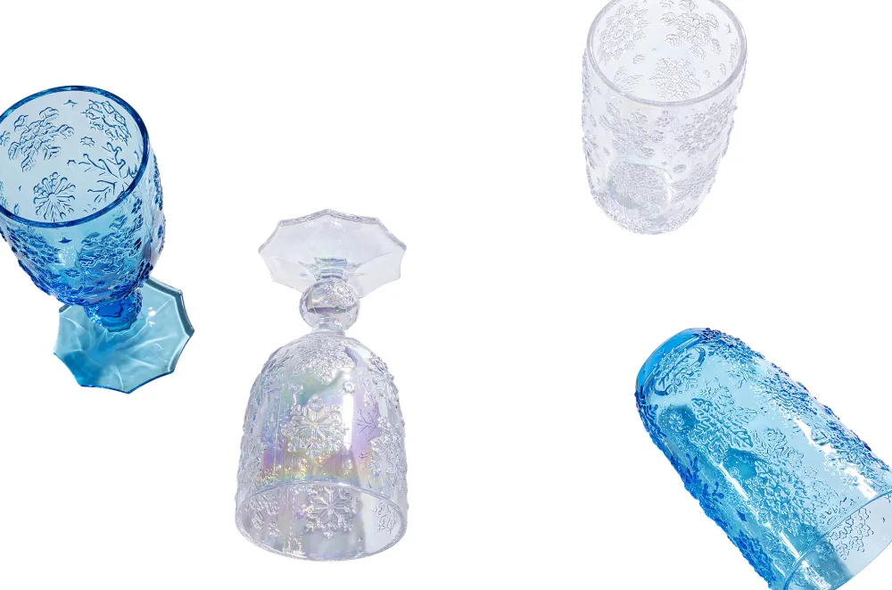 KARE Design Wijnglas Ice Flowers Colore