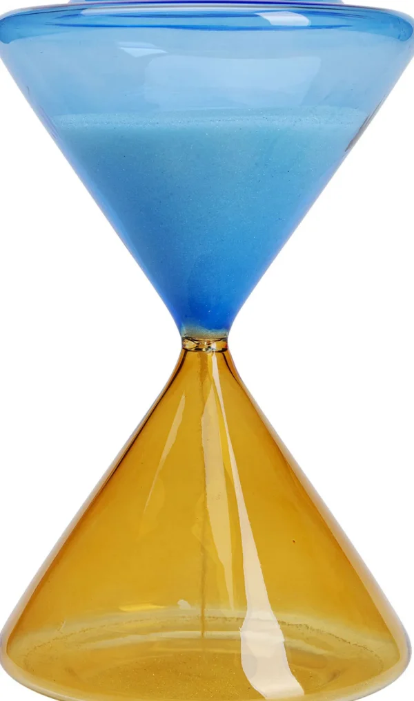 KARE Design Zandloper Blauw-Oranje 5 Minuten Ø13cm