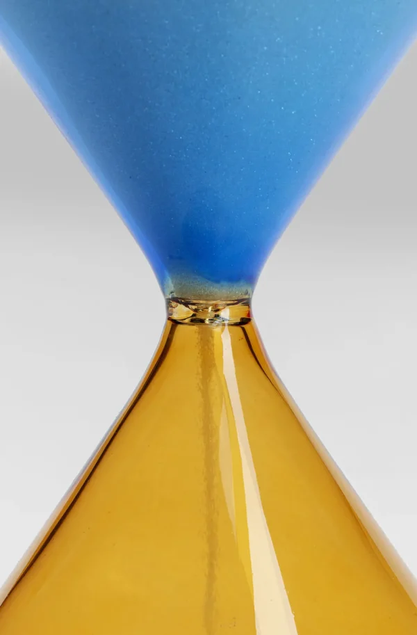 KARE Design Zandloper Blauw-Oranje 5 Minuten Ø13cm