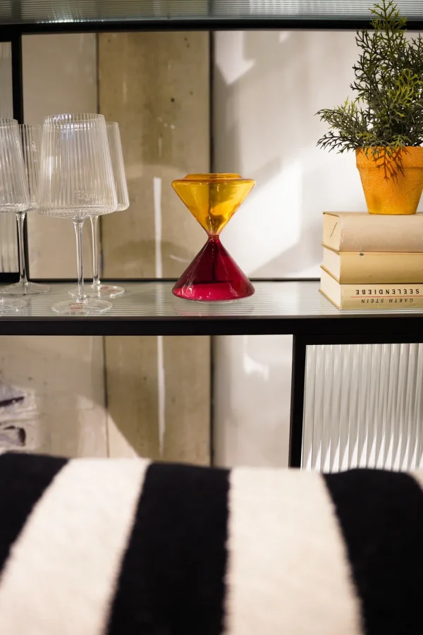 KARE Design Zandloper Rood-Oranje 3 Minuten Ø12cm