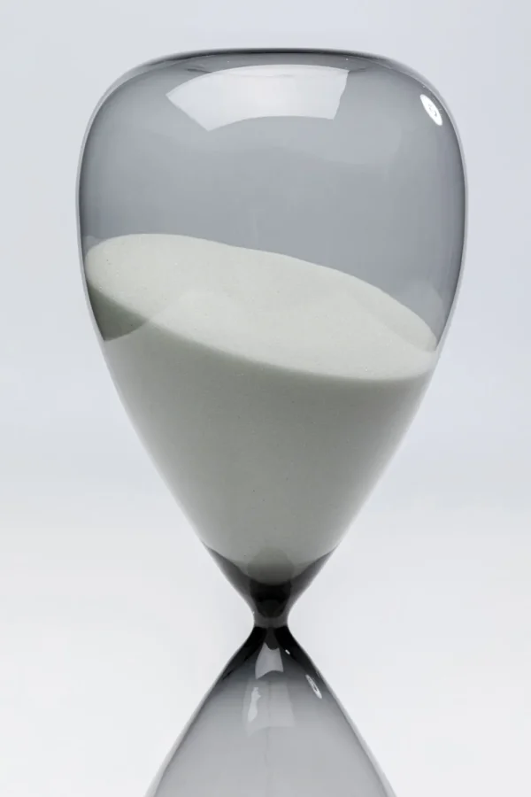 KARE Design Zandloper Timer Black 43cm